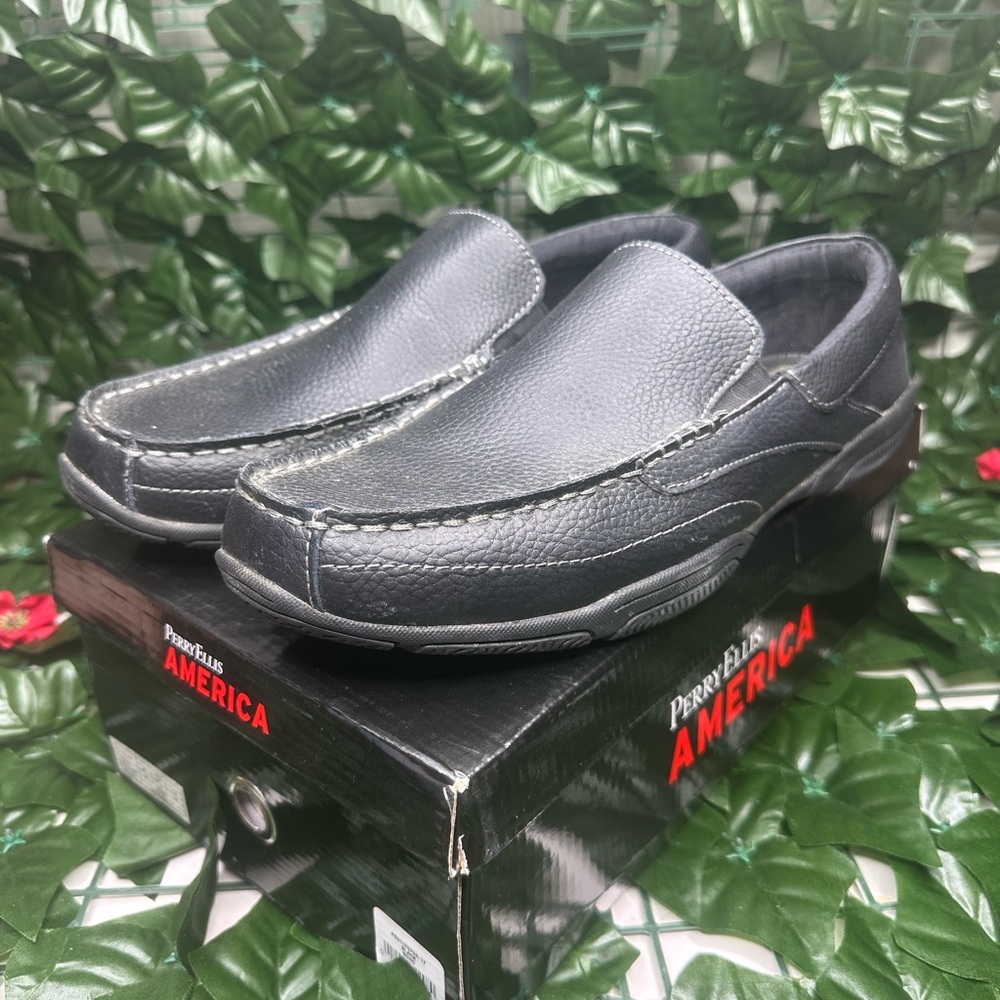 Perry Ellis Black Men's Loafers